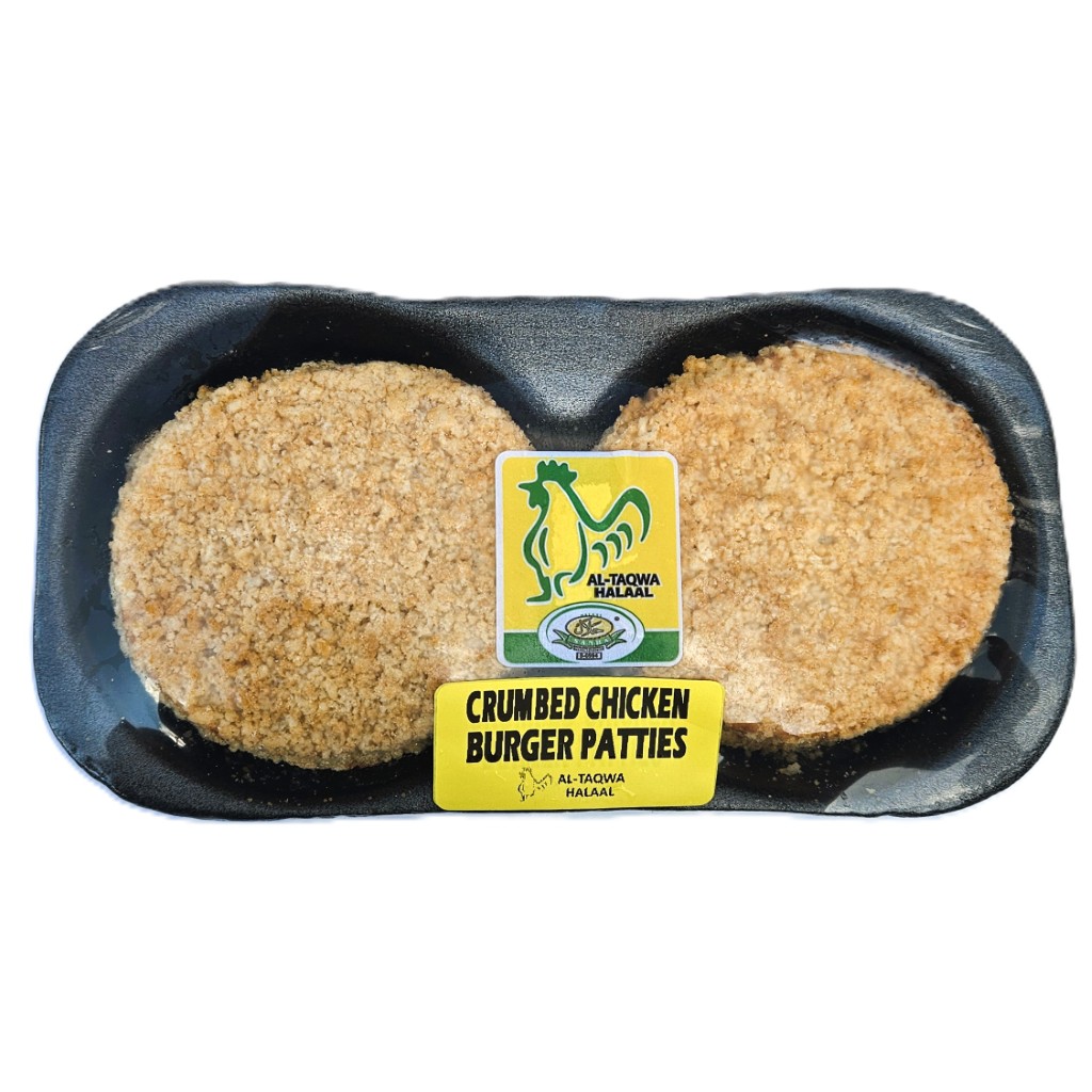 CRUMBED CHICKEN BURGER PATTIES