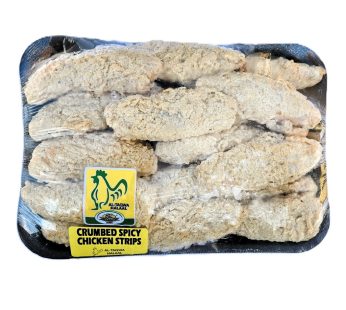 CRUMBED SPICY CHICKEN STRIPS    (500g or 1kg packs)